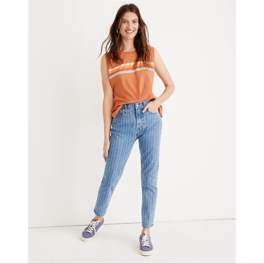 MADEWELL The Perfect Vintage Jean: Pinstripe Edition